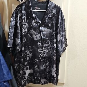 Jordan Black and White Graphic Men's Shirt